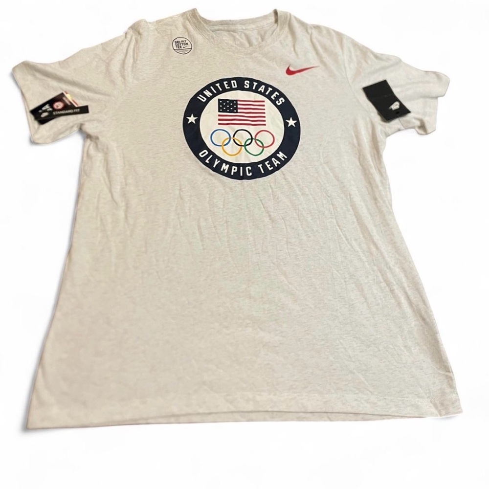 NWT Men’s Nike Team USA 2020 Tokyo Olympics Crest Gray Heritage T-Shirt Size XL